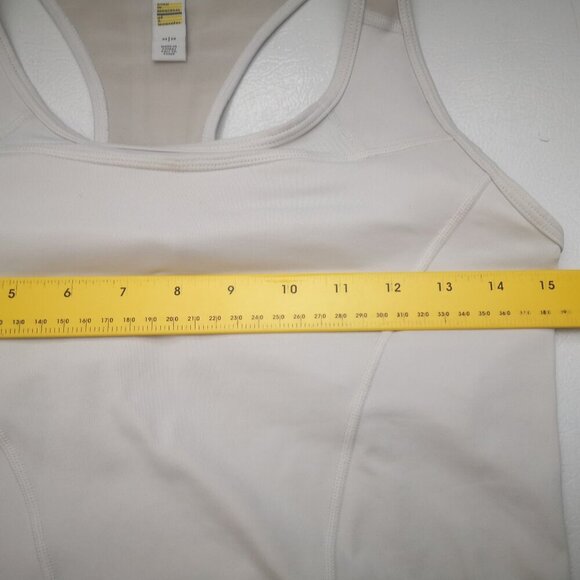 Lole Ladies Size Medium Cream Racer Back Fitted Athletic Top - Picture 9 of 11